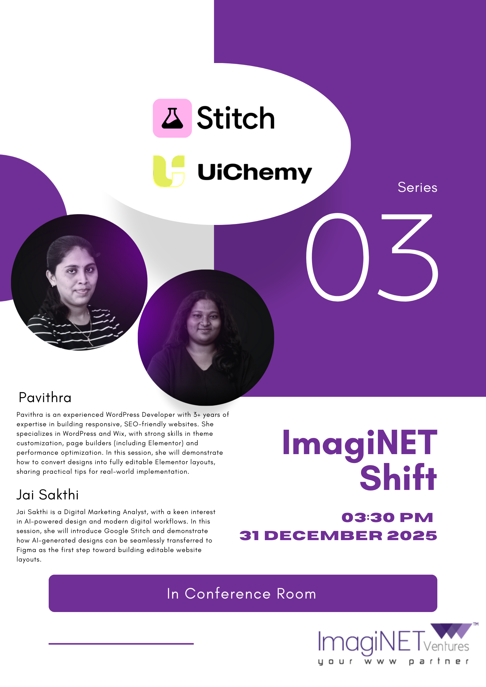 🚀 ImagiNET Shift – Series 03 | Website Creation Made Easy with AI & No-Code Tools